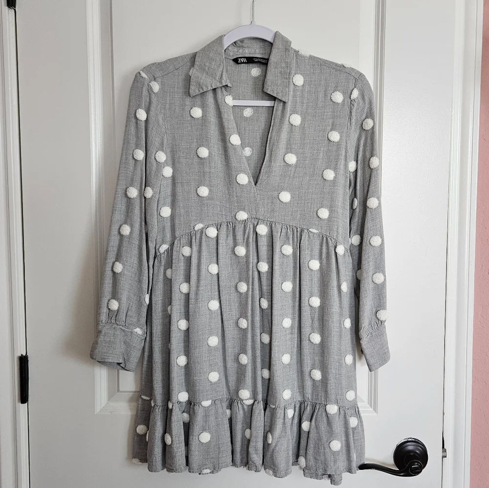 Zara gray white